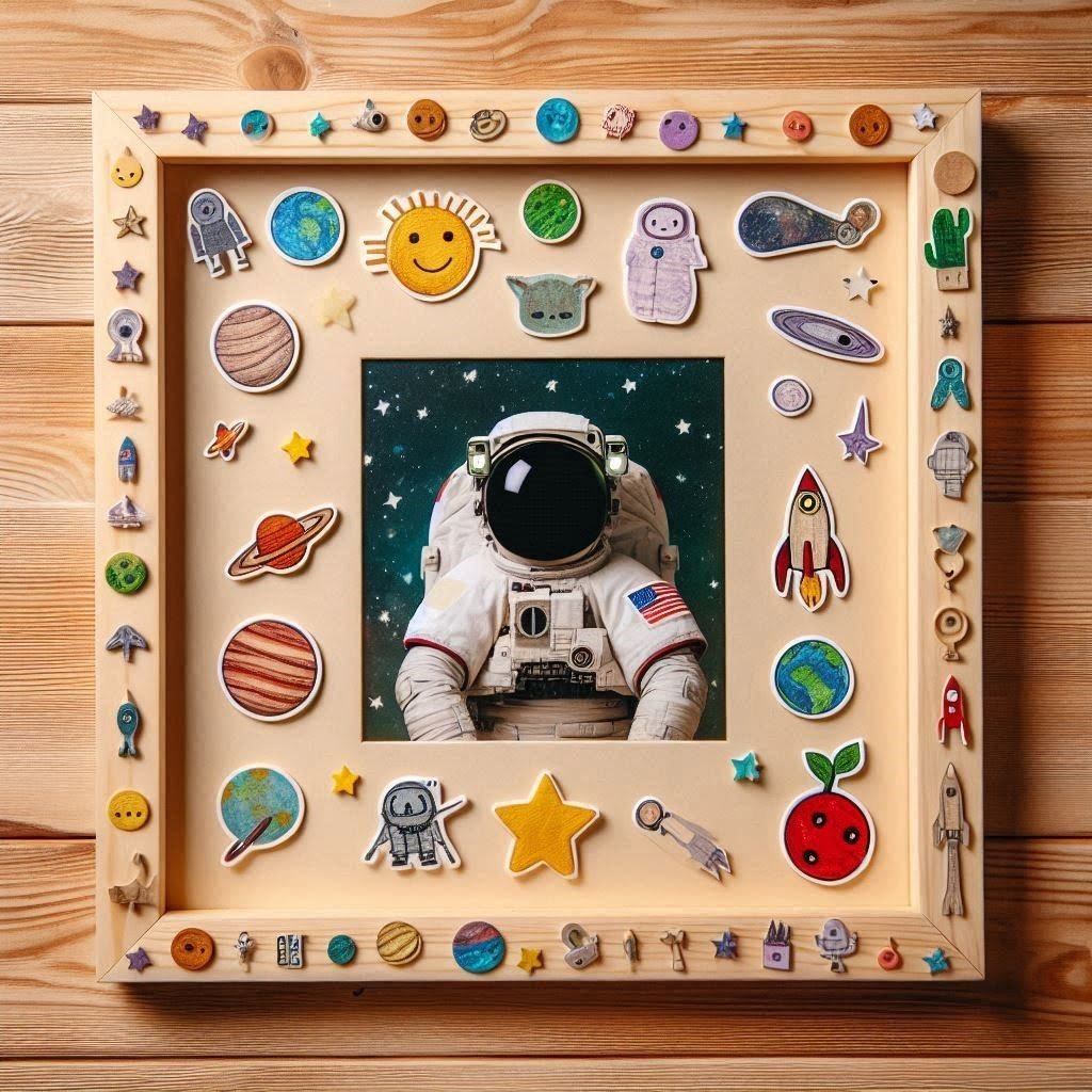 Easy Craft for Kids - Astronaut Frame