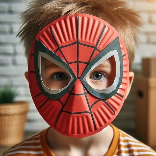 Craft That Kids Love: Paper Plate Masks - SpiderMan