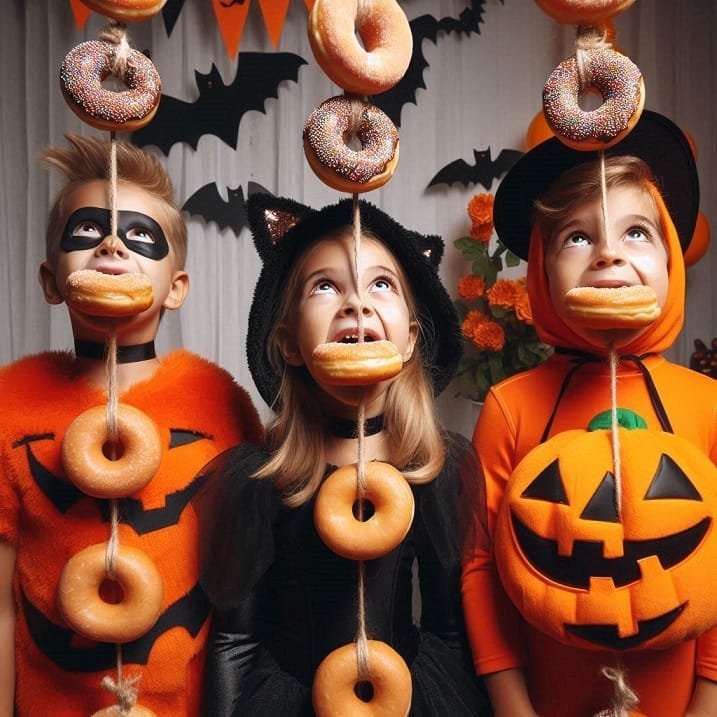 Celebrate Halloween: Bobbing For Donuts